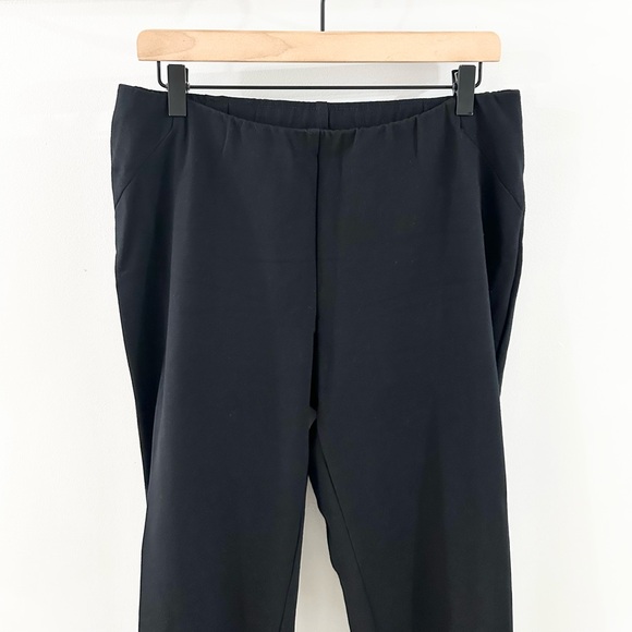 J. Jill Ponte Knit Slim Leg Pull On Pants Black Size Medium Petite - Picture 3 of 6
